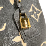 ルイ・ヴィトン LOUIS VUITTON プティ・パレPM M58913 ブラック/ベージュ　ゴールド金具 バイカラーモノグラムアンプラント レディース ハンドバッグ