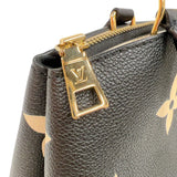 ルイ・ヴィトン LOUIS VUITTON プティ・パレPM M58913 ブラック/ベージュ　ゴールド金具 バイカラーモノグラムアンプラント レディース ハンドバッグ