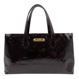 ルイ・ヴィトン LOUIS VUITTON ウィルシャーPM M93641 アマラント モノグラムヴェルニ/レザー レディース ハンドバッグ