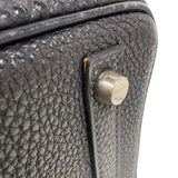 エルメス HERMES バーキン30 □F刻印　(2002年製) ブルーニュイ シルバー金具 フィヨルド ユニセックス ハンドバッグ