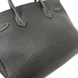 エルメス HERMES バーキン30 □F刻印　(2002年製) ブルーニュイ シルバー金具 フィヨルド ユニセックス ハンドバッグ