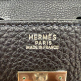 エルメス HERMES バーキン30 □F刻印　(2002年製) ブルーニュイ シルバー金具 フィヨルド ユニセックス ハンドバッグ
