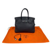 エルメス HERMES バーキン30 □F刻印　(2002年製) ブルーニュイ シルバー金具 フィヨルド ユニセックス ハンドバッグ