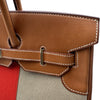 エルメス HERMES バーキン35 フラッグ □R刻 フォーブ・フィセル/オレンジ ゴールド金具 トワル/バレニア レディース ハンドバッグ