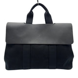 エルメス HERMES ヴァルパライソMM ブラック トワル/レザー メンズ トートバッグ