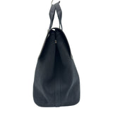 エルメス HERMES ヴァルパライソMM ブラック トワル/レザー メンズ トートバッグ