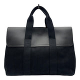 エルメス HERMES ヴァルパライソMM ブラック トワル/レザー メンズ トートバッグ