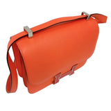 エルメス HERMES コンスタンス３　24 Y刻印　(2020年製) ローズテキサス 　シルバー・レッド金具 エプソン レディース ショルダーバッグ