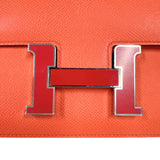 エルメス HERMES コンスタンス３　24 Y刻印　(2020年製) ローズテキサス 　シルバー・レッド金具 エプソン レディース ショルダーバッグ