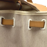 エルメス HERMES エールバッグMM □G刻印 ベージュ/ナチュラル シルバー金具 トワル レザー ユニセックス ハンドバッグ ショルダーバッグ
