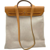 エルメス HERMES エールバッグMM □G刻印 ベージュ/ナチュラル シルバー金具 トワル レザー ユニセックス ハンドバッグ ショルダーバッグ