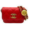 シャネル CHANEL マトラッセ ミニクラッチ AP2857 レッド ソフトキャビアスキン ショルダーバッグ