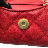 シャネル CHANEL マトラッセ ミニクラッチ AP2857 レッド ソフトキャビアスキン ショルダーバッグ