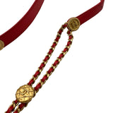 シャネル CHANEL マトラッセ ミニクラッチ AP2857 レッド ソフトキャビアスキン ショルダーバッグ