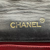 シャネル CHANEL ハーフムーン チェーンフラップバッグ 0番台 ブラック ゴールド金具 ラムスキン レディース ショルダーバッグ