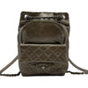 シャネル CHANEL マトラッセ リュックサック A90714 21番台 カーキ シルバー金具 エイジドカーフ レディース リュック・デイパック