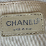 シャネル CHANEL チョコバーハンドバッグ 7番台 ベージュ シルバー金具 ラムスキン レディース ハンドバッグ