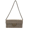 シャネル CHANEL ニュートラベルライン チェーンバッグ A15316 ベージュ シルバー金具 ナイロンジャガード レディース ショルダーバッグ