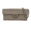 シャネル CHANEL ニュートラベルライン チェーンバッグ A15316 ベージュ シルバー金具 ナイロンジャガード レディース ショルダーバッグ
