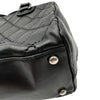 シャネル CHANEL ワイルドステッチ ハンドバッグ ブラック シルバー金具 カーフレザー レディース ハンドバッグ