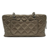 シャネル CHANEL コットンクラブ チェーンバッグ A34315 11番台 ブロンズ シルバー金具 ラムスキン レディース ショルダーバッグ