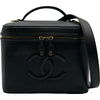 シャネル CHANEL ココマーク 2Wayバニティバッグ A06329 4番台 ブラック ゴールド金具 キャビアスキン レディース ハンドバッグ