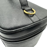 シャネル CHANEL ココマーク 2Wayバニティバッグ A06329 4番台 ブラック ゴールド金具 キャビアスキン レディース ハンドバッグ