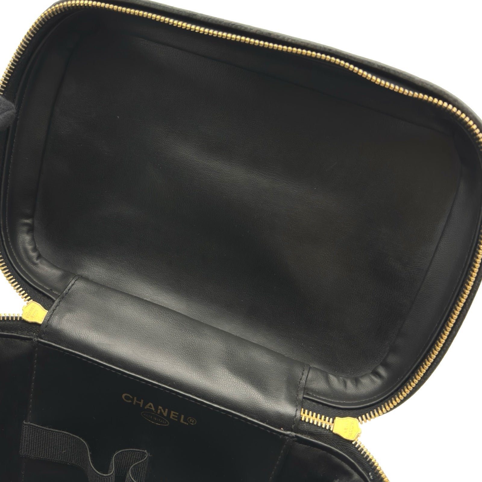 シャネル COCOケース ブラック ホワイト ゴールド金具 キャンバス シャネル COCOケース ブラック ホワイト ゴールド金具 キャンバス