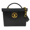 シャネル CHANEL ココマーク ボックス バニティバッグ A01999 ブラック ゴールド金具 キャビアスキン レディース ショルダーバッグ