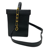 シャネル CHANEL ココマーク ボックス バニティバッグ A01999 ブラック ゴールド金具 キャビアスキン レディース ショルダーバッグ