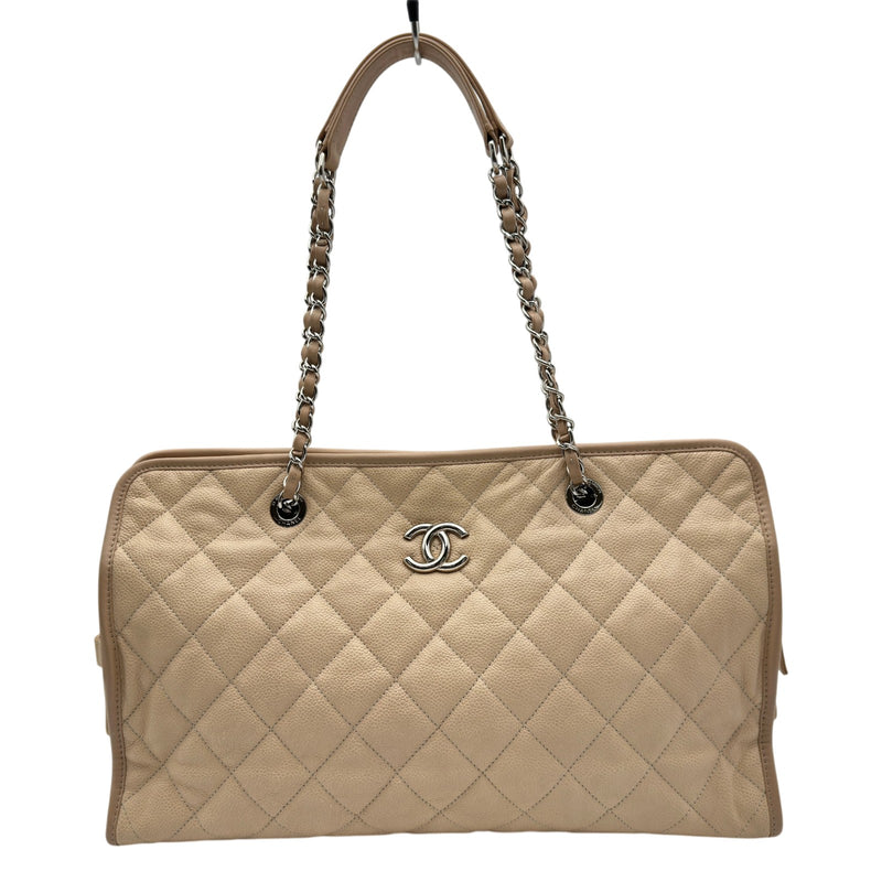 CHANEL ベージュ ロゴ入り トートバッグ シャネル CHANEL フレンチリビエラ チェーントートバッグ A66806 17