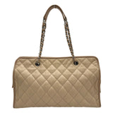 シャネル CHANEL フレンチリビエラ チェーントートバッグ A66806 17番台 ベージュ シルバー金具 ソフトキャビアスキン レディース トートバッグ