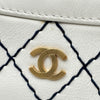 シャネル CHANEL ワイルドステッチ ハンドバッグ 6番台 ホワイト ゴールド金具 カーフ レディース トートバッグ