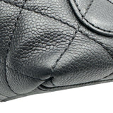 シャネル CHANEL マトラッセ トップハンドルバッグ A12397 7番台 ブラック ゴールド金具 キャビアスキン レディース ハンドバッグ