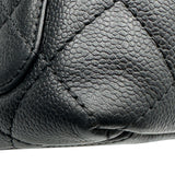 シャネル CHANEL マトラッセ トップハンドルバッグ A12397 7番台 ブラック ゴールド金具 キャビアスキン レディース ハンドバッグ