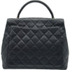 シャネル CHANEL マトラッセ トップハンドルバッグ A12397 7番台 ブラック ゴールド金具 キャビアスキン レディース ハンドバッグ