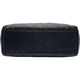シャネル CHANEL マトラッセ トップハンドルバッグ A12397 7番台 ブラック ゴールド金具 キャビアスキン レディース ハンドバッグ