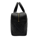 シャネル CHANEL ココマーク ボストンバッグ A20997 8番台 ブラック ゴールド金具 キャビアスキン レディース ボストンバッグ