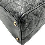 シャネル CHANEL ココマーク ボストンバッグ A20997 8番台 ブラック ゴールド金具 キャビアスキン レディース ボストンバッグ
