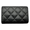 シャネル CHANEL スモールフラップウォレット AP0230 31番台 ブラック シルバー金具 キャビアスキン レディース 三つ折り財布