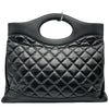 シャネル CHANEL CHANEL31 ラージバッグ A57977 28番台 ブラックシルバー 金具 シャイニーラムスキン レディース ハンドバッグ