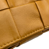 ボッテガ・ヴェネタ BOTTEGA VENETA カセット スモールバッグ 717587 マスタード レザー レディース ショルダーバッグ