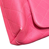 シャネル CHANEL マトラッセスモールフラップバッグ ピンク x ゴールド金具 ソフトキャビア レディース ショルダーバッグ