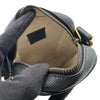 グッチ GUCCI ロゴプリント ミニショルダーバッグ 574803 ブラック ゴールド金具 レザー ユニセックス ショルダーバッグ