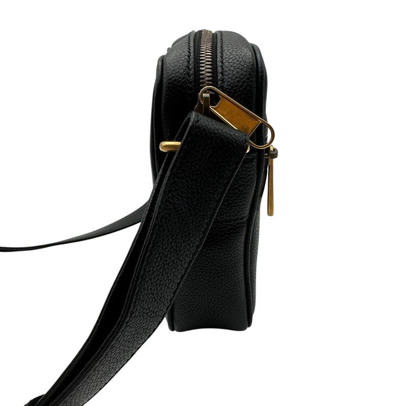 グッチ GUCCI ロゴプリント ミニショルダーバッグ 574803 ブラック