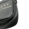 グッチ GUCCI ロゴプリント ミニショルダーバッグ 574803 ブラック ゴールド金具 レザー ユニセックス ショルダーバッグ