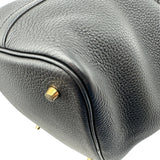 エルメス HERMES ピコタンロックMM B刻 ブラック ゴールド金具 トリヨン レディース トートバッグ