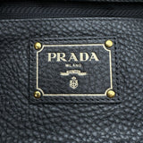 プラダ PRADA ヴィッテダイノハンドバッグ ブラック ヴィッテダイノレザー レディース ショルダーバッグ