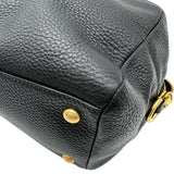 プラダ PRADA ヴィッテダイノハンドバッグ ブラック ヴィッテダイノレザー レディース ショルダーバッグ