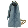 シャネル CHANEL 2.55 ラージ フラップバッグ A37587 22番台 ブルー ゴールド金具 デニム レディース ショルダーバッグ